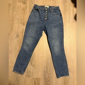 Abercrombie Women's Blue Denim button fly Jeans